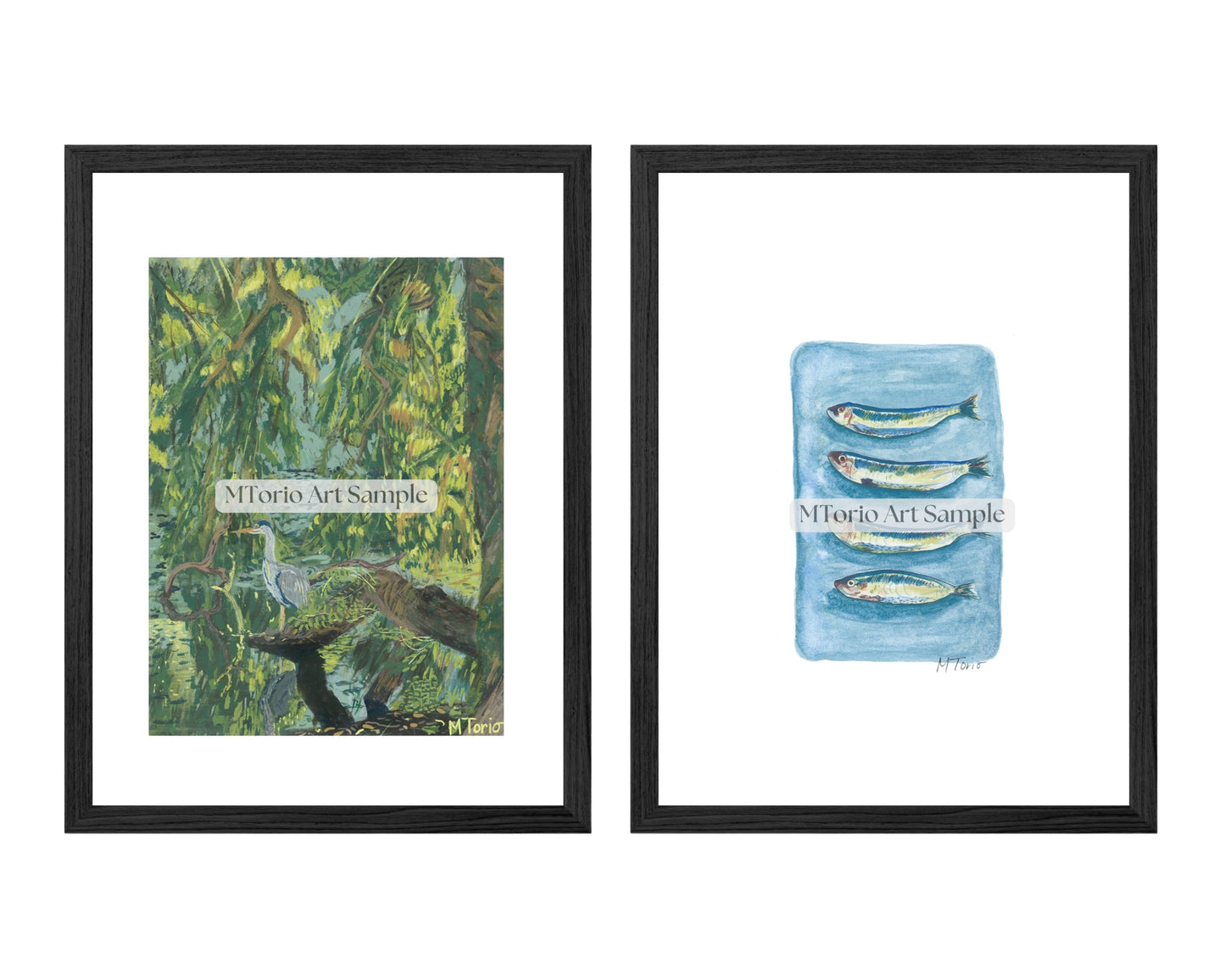 The Heron and Sardines Print Pack