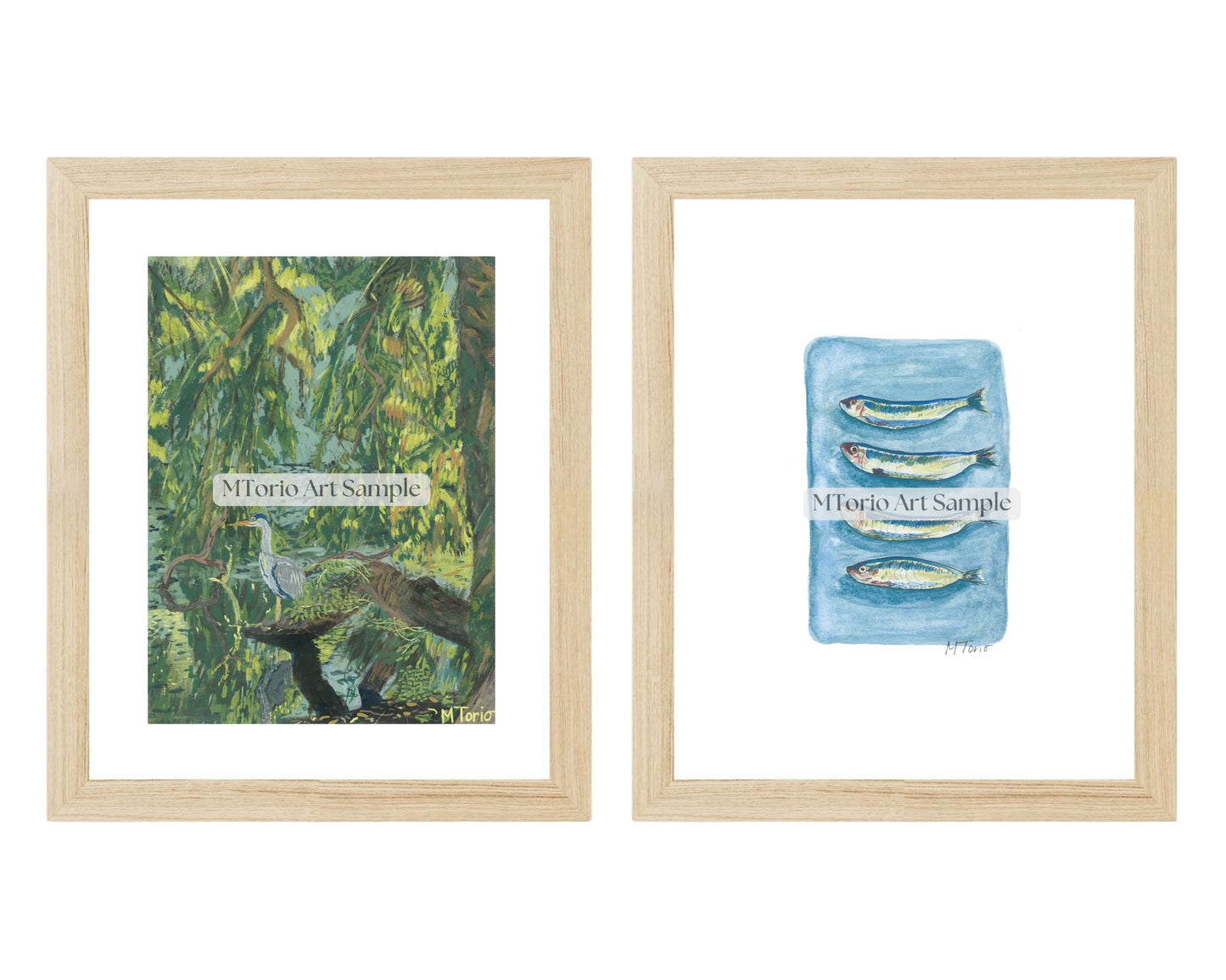The Heron and Sardines Print Pack