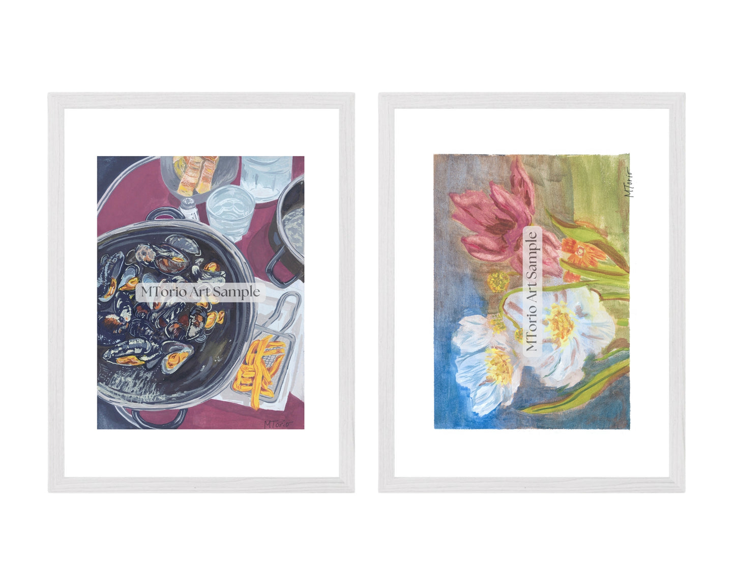 Moules Frites and Vintage Bloom Print Pack