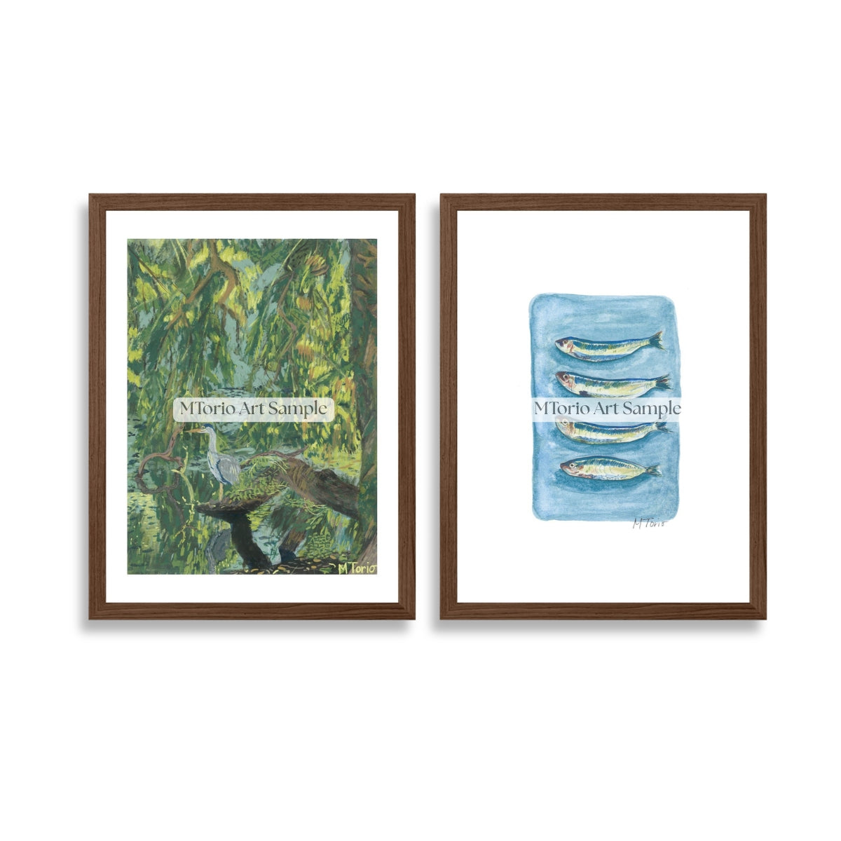 The Heron and Sardines Print Pack