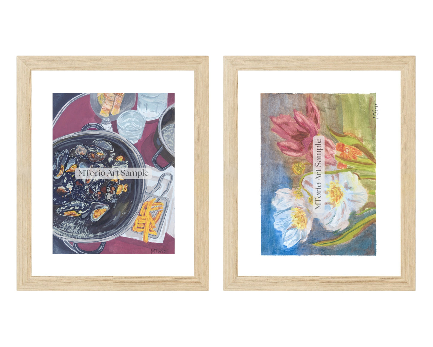 Moules Frites and Vintage Bloom Print Pack
