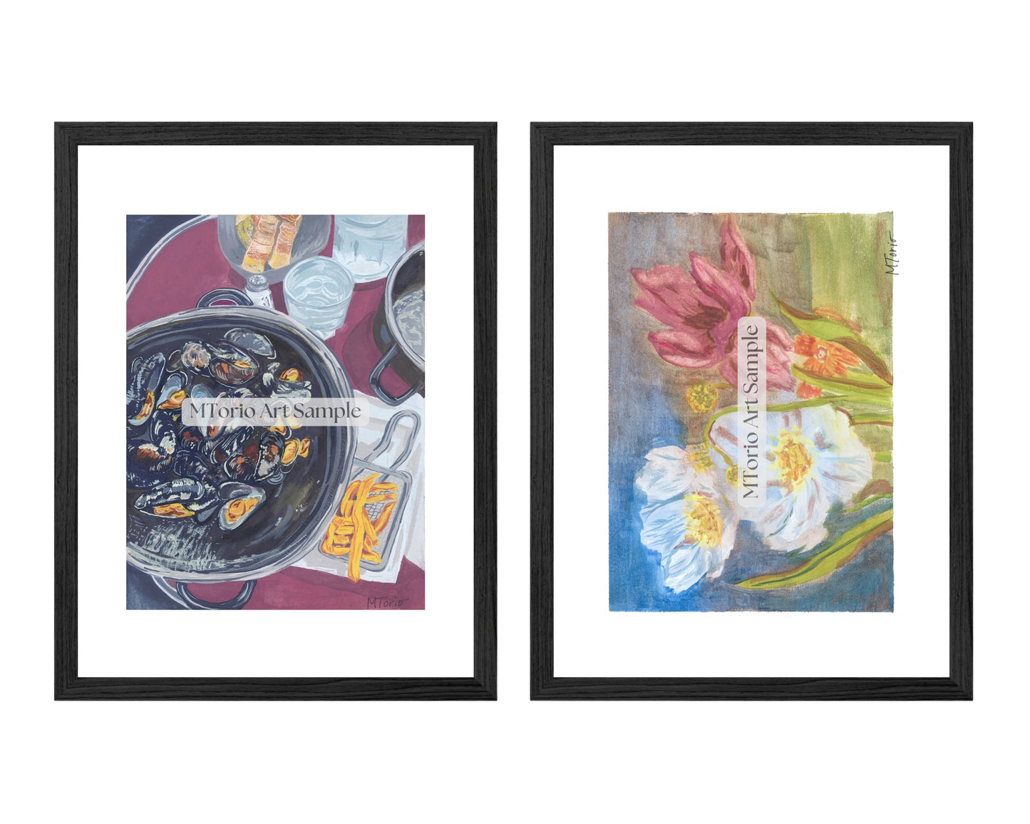 Moules Frites and Vintage Bloom Print Pack