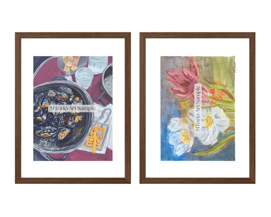 Moules Frites and Vintage Bloom Print Pack